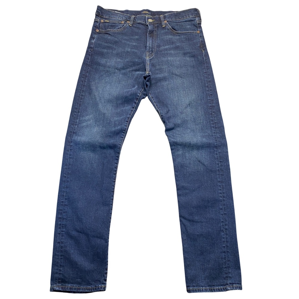 Polo Ralph Lauren Prospect Straight Mens Jeans Dark Wash‎ Denim 36x36 Blue